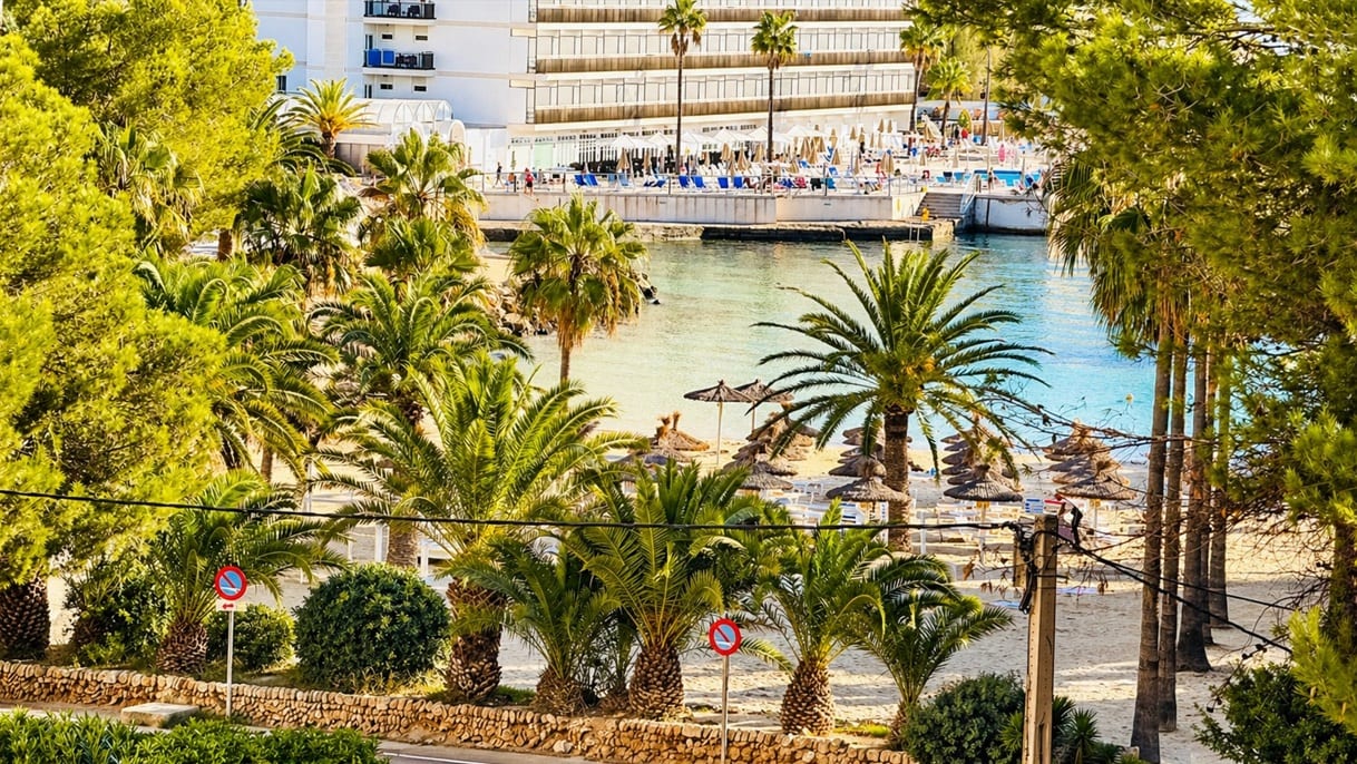 Elegant Frontline Apartment in Cala Vinyes with Panoramic Sea Views